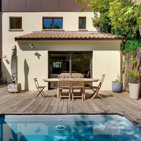 Beautiful House In With Pool & Parking * Le Bouscat