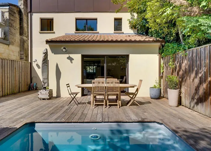 Beautiful House In With Pool & Parking 4* Le Bouscat